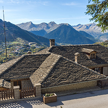 METSOVO, EPIRUS, GREECE - OCTOBER 19 2013: Panoramic view of village of Metsovo near city of Ioannina, Epirus Region, Greece