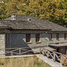 METSOVO, EPIRUS, GREECE - OCTOBER 19 2013: Panoramic view of village of Metsovo near city of Ioannina, Epirus Region, Greece