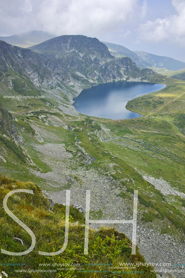 Amazing Landscape of The Kidney lake, The Seven Rila Lakes, Bulgaria