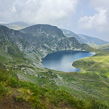 Amazing Landscape of The Kidney lake, The Seven Rila Lakes, Bulgaria