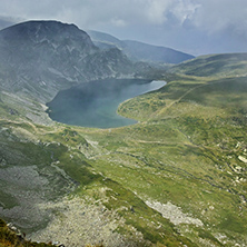 Amazing Landscape of The Kidney lake, The Seven Rila Lakes, Bulgaria