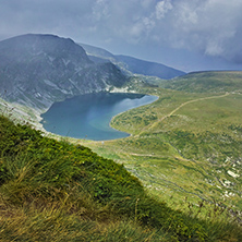 Amazing Landscape of The Kidney lake, The Seven Rila Lakes, Bulgaria