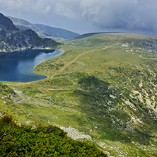 Amazing Landscape of The Kidney lake, The Seven Rila Lakes, Bulgaria