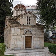 Amazing view of Agios Eleftherios church in Athens, Attica, Greece