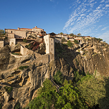 Amazing panorama of Holy Monastery of Great Meteoron in Meteora, Thessaly, Greece