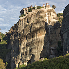 Amazing Panorama of  Holy Monastery of Varlaam in Meteora, Thessaly, Greece