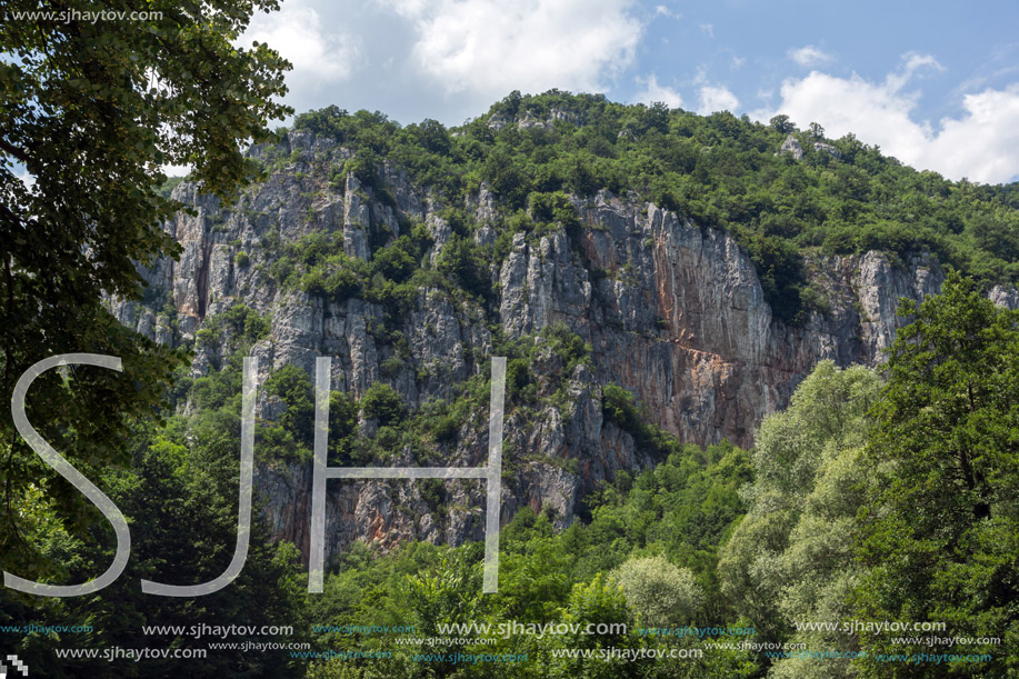 Amazing view of Jerma River Gorge in Vlaska Mountain, Dimitrovgrad region, Serbia
