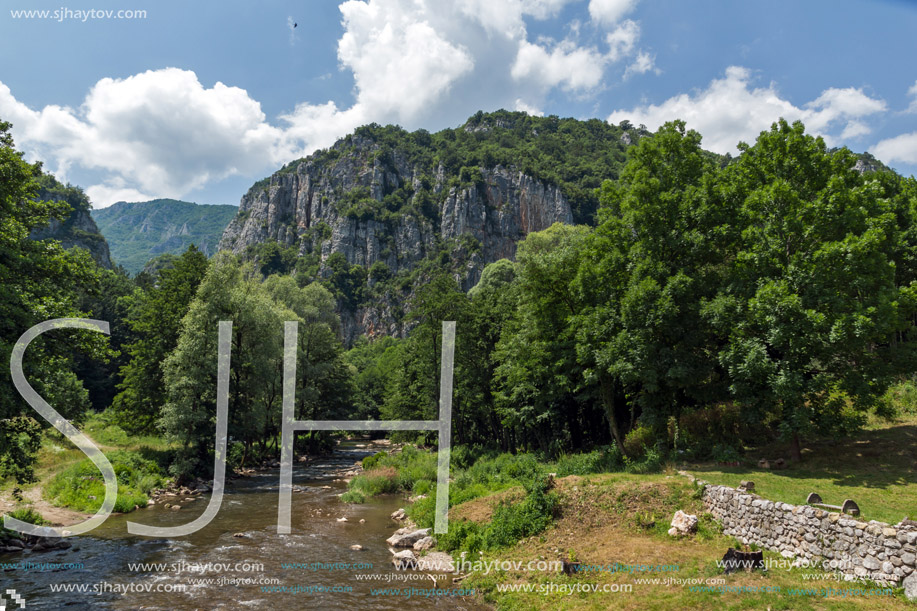 Amazing view of Jerma River Gorge in Vlaska Mountain, Dimitrovgrad region, Serbia