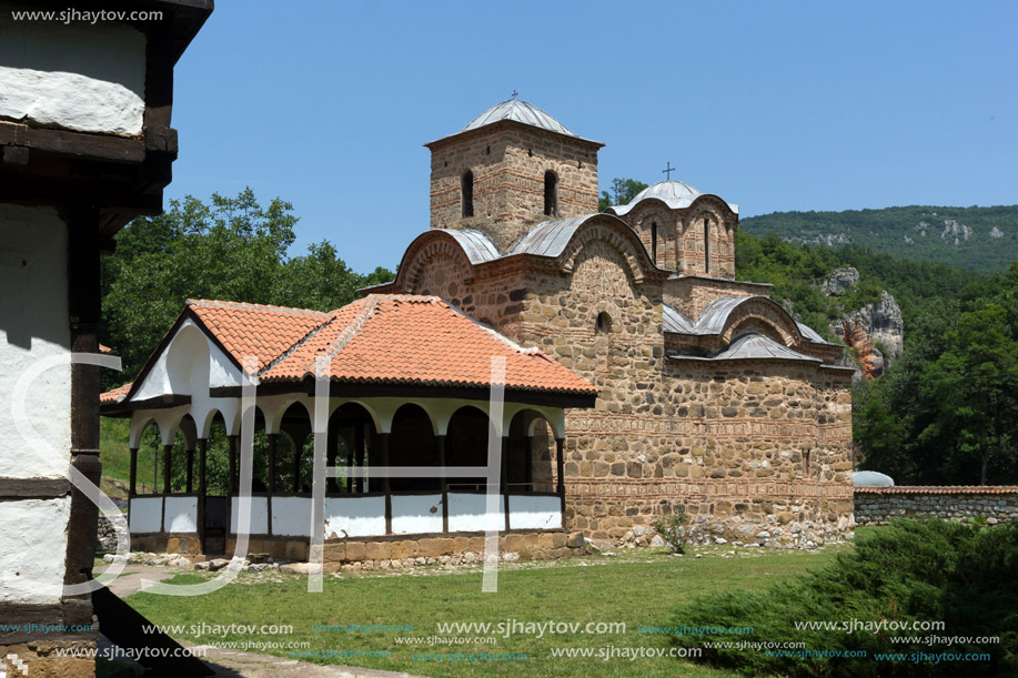 Amazing view of medieval Poganovo Monastery of St. John the Theologian, Serbia