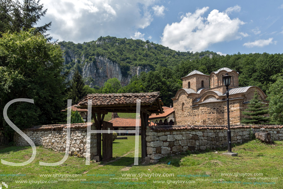 Amazing view of medieval Poganovo Monastery of St. John the Theologian, Serbia