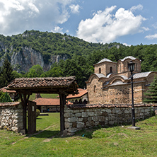 Amazing view of medieval Poganovo Monastery of St. John the Theologian, Serbia