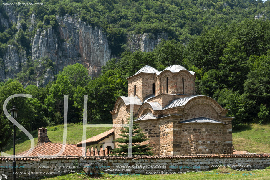 Amazing view of medieval Poganovo Monastery of St. John the Theologian, Serbia