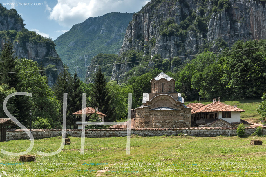 Amazing view of medieval Poganovo Monastery of St. John the Theologian, Serbia