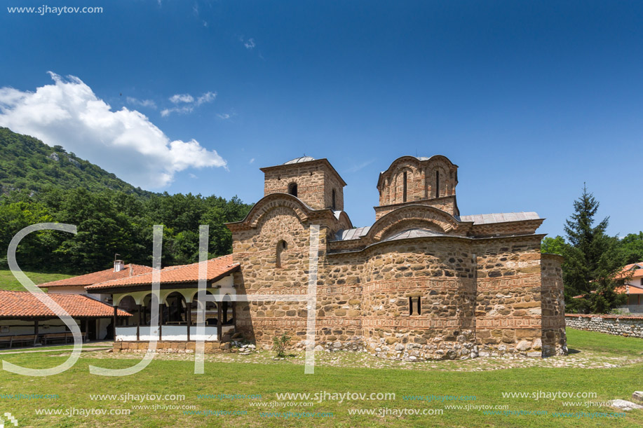 Amazing view of medieval Poganovo Monastery of St. John the Theologian, Serbia