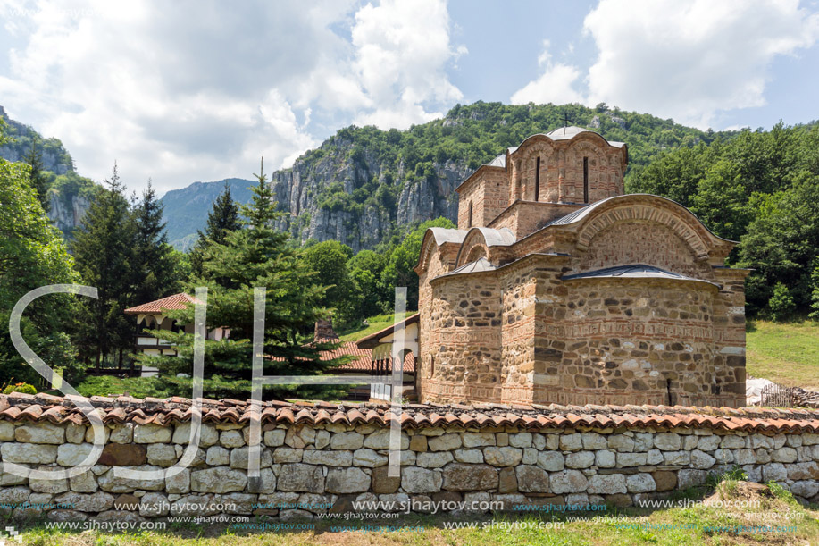 Amazing view of medieval Poganovo Monastery of St. John the Theologian, Serbia