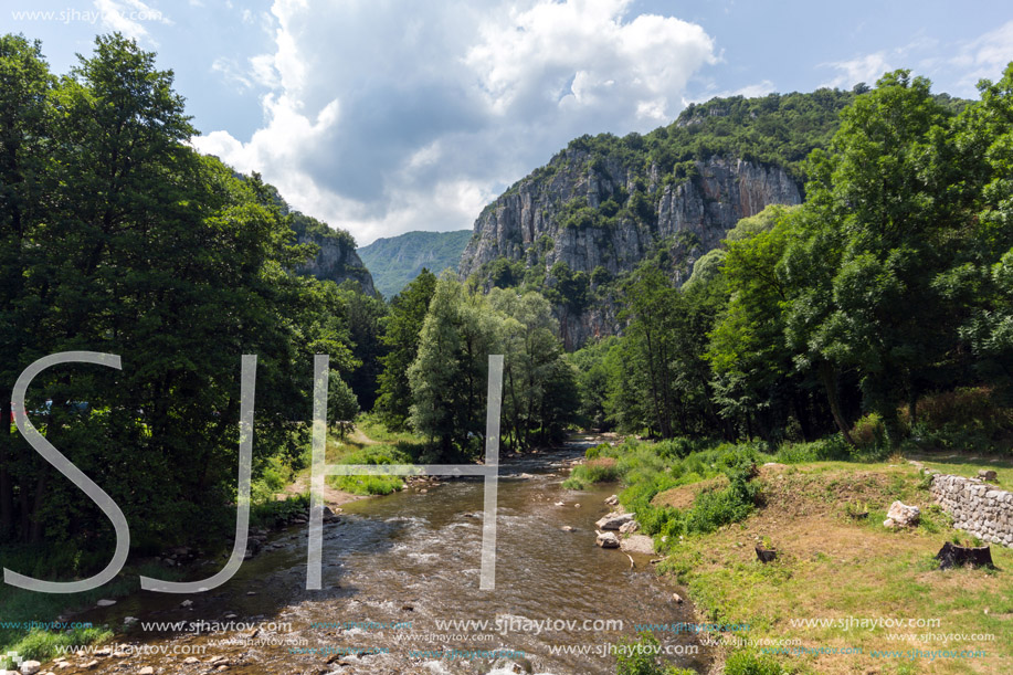 Amazing view of Jerma River Gorge in Vlaska Mountain, Dimitrovgrad region, Serbia