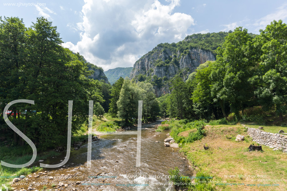 Amazing view of Jerma River Gorge in Vlaska Mountain, Dimitrovgrad region, Serbia