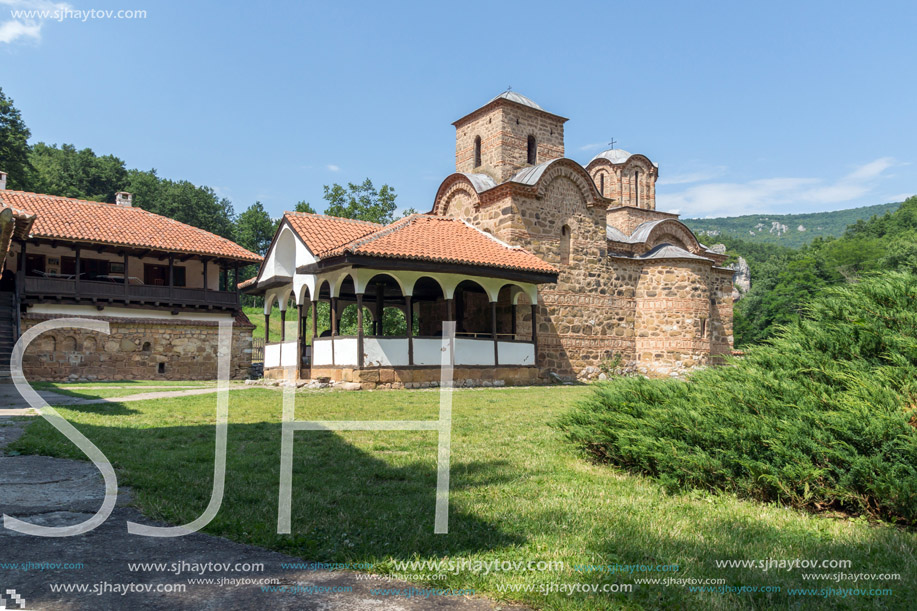 Amazing view of medieval Poganovo Monastery of St. John the Theologian, Serbia