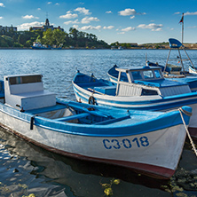 SOZOPOL, BULGARIA - JULY 12, 2016: Amazing Panorama of port of town of Sozopol, Burgas Region, Bulgaria