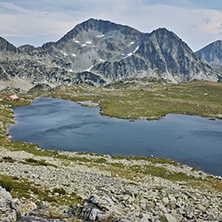 Amazing Landscape of Kamenitsa peak and Tevno Lake, Pirin mountain, Bulgaria