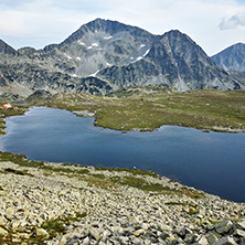 Amazing Landscape of Kamenitsa peak and Tevno Lake, Pirin mountain, Bulgaria