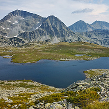 Amazing Landscape of Kamenitsa peak and Tevno Lake, Pirin mountain, Bulgaria