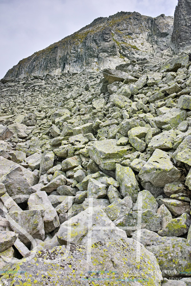 Path to climbing  Dzhangal Peak, Pirin mountain, Bulgaria