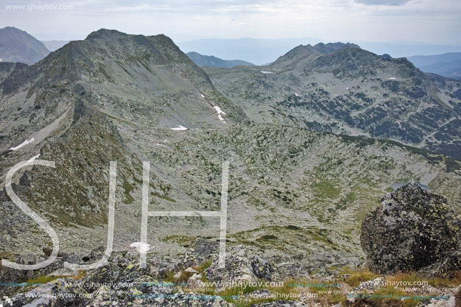 Amazing landscape from Dzhangal Peak, Pirin mountain, Bulgaria