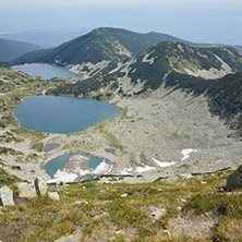 Amazing Panorama to Kremenski lakes, Pirin mountain, Bulgaria