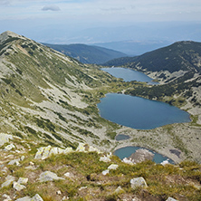 Amazing Panorama to Kremenski lakes, Pirin mountain, Bulgaria