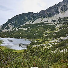 Amazing Panorama to Kremenski lakes, Pirin mountain, Bulgaria