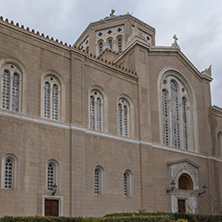 Amazing view of Metropolitan Cathedral in Athens, Attica, Greece