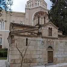 Amazing view of Agios Eleftherios church in Athens, Attica, Greece
