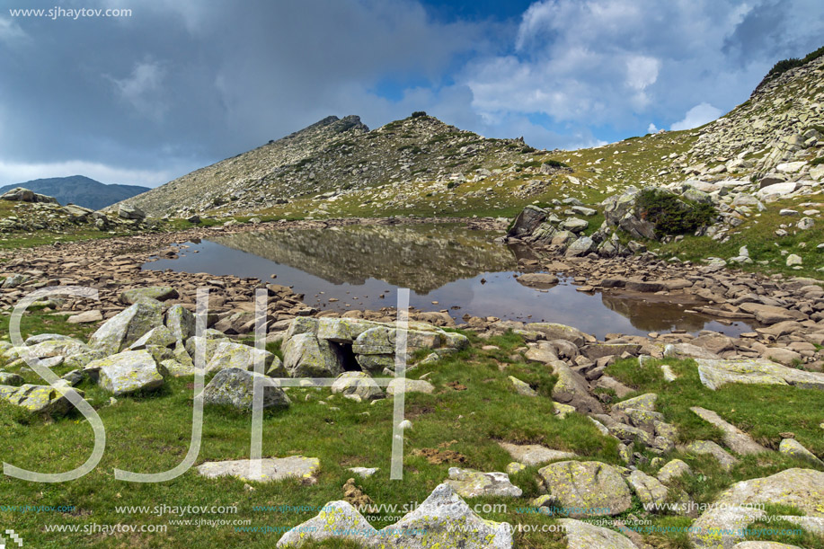 Amazing Landscape of Upper Spanopolsko lake, Pirin Mountain, Bulgaria