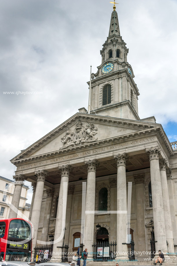 LONDON, ENGLAND - JUNE 16 2016: St Martin in the Fields church,  City of London, England, Great Britain
