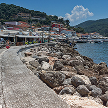 Amazing Panoramic view of town of Parga, Epirus, Greece