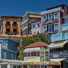 Amazing Panoramic view of town of Parga, Epirus, Greece