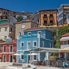 Amazing Panoramic view of town of Parga, Epirus, Greece