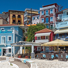 Amazing Panoramic view of town of Parga, Epirus, Greece