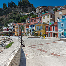 Amazing Panoramic view of town of Parga, Epirus, Greece