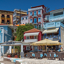 Amazing Panoramic view of town of Parga, Epirus, Greece