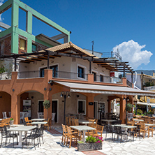 Amazing Panoramic view of town of Parga, Epirus, Greece