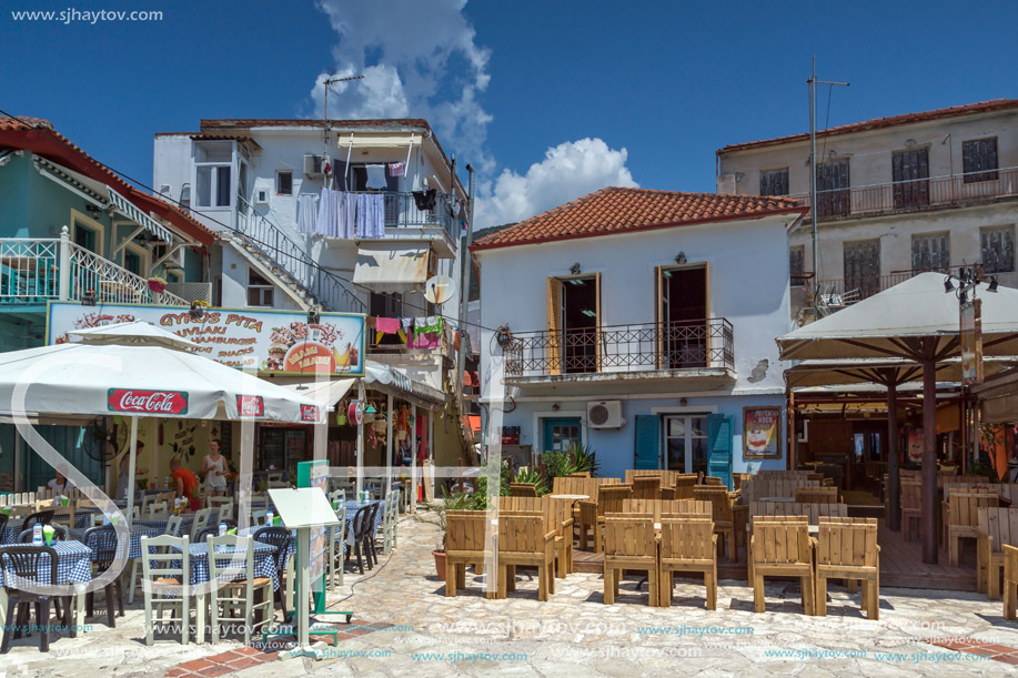 Amazing Panoramic view of town of Parga, Epirus, Greece