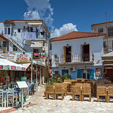 Amazing Panoramic view of town of Parga, Epirus, Greece