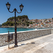 Amazing Panoramic view of town of Parga, Epirus, Greece