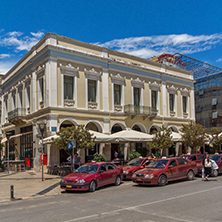 PATRAS, GREECE MAY 28, 2015: Typical street in Patras, Peloponnese, Western Greece