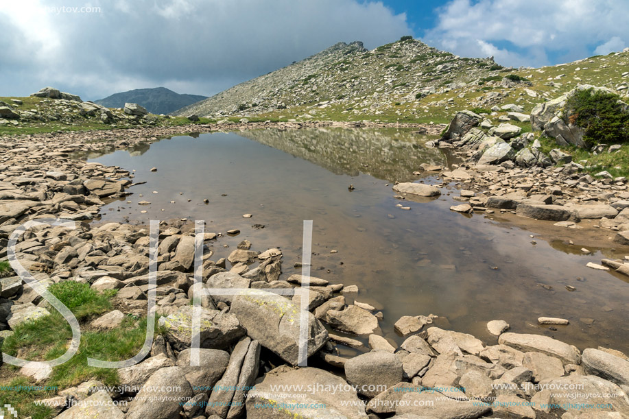 Amazing Landscape of Upper Spanopolsko lake, Pirin Mountain, Bulgaria