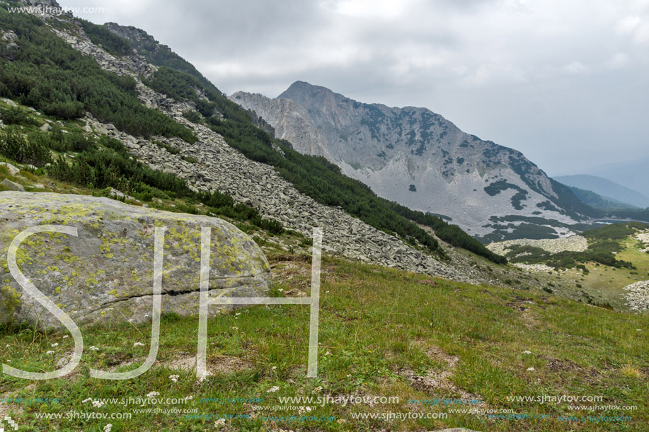 Amazing view of Cliffs of  Sinanitsa peak, Pirin Mountain, Bulgaria