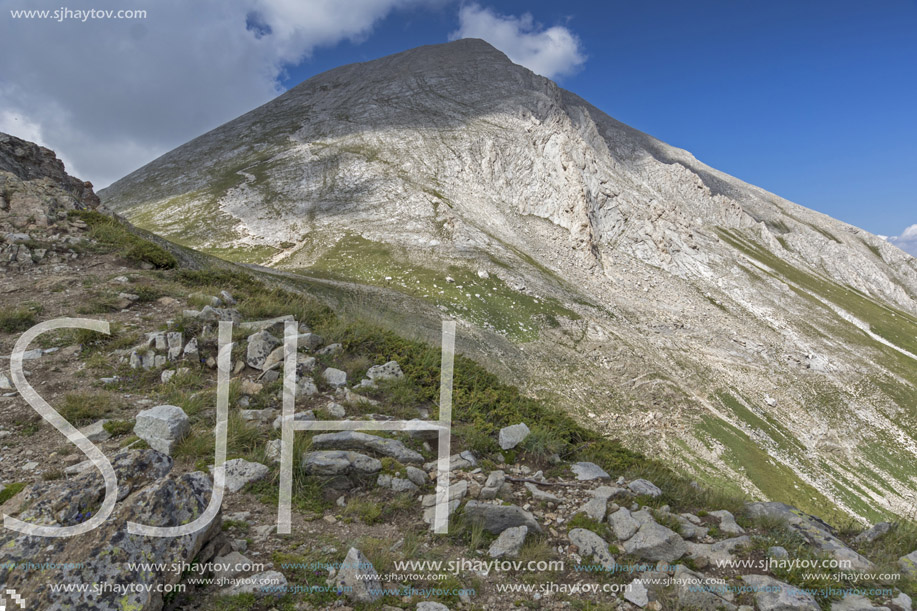 Amazing Panorama of Vihren peak, Pirin Mountain, Bulgaria
