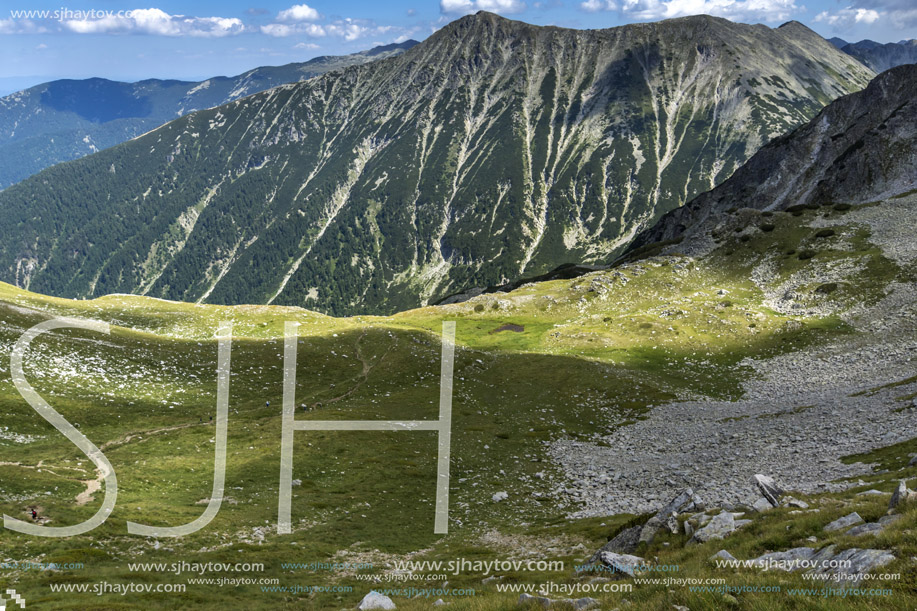Amazing Panorama of Todorka peak, Pirin Mountain, Bulgaria